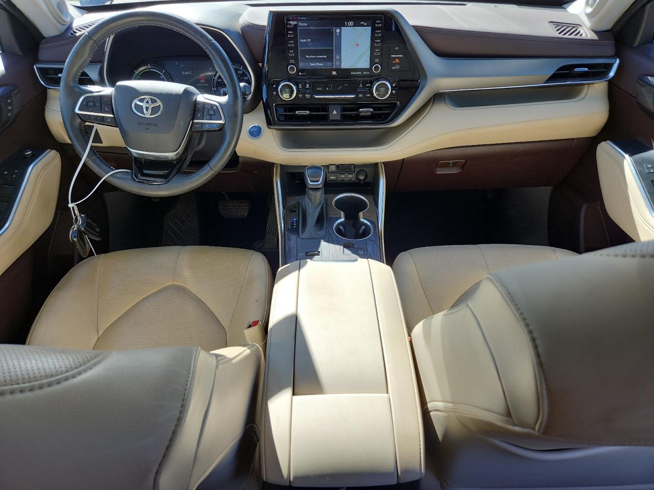2021 Toyota Highlander Hybrid Limited Синий vin: 5TDXBRCH8MS054602