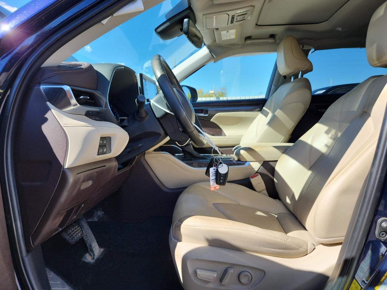 2021 Toyota Highlander Hybrid Limited Синий vin: 5TDXBRCH8MS054602