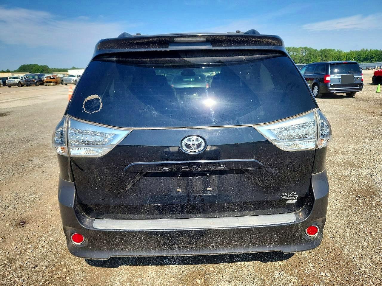 2012 Toyota Sienna Sport Black vin: 5TDXK3DC0CS239841