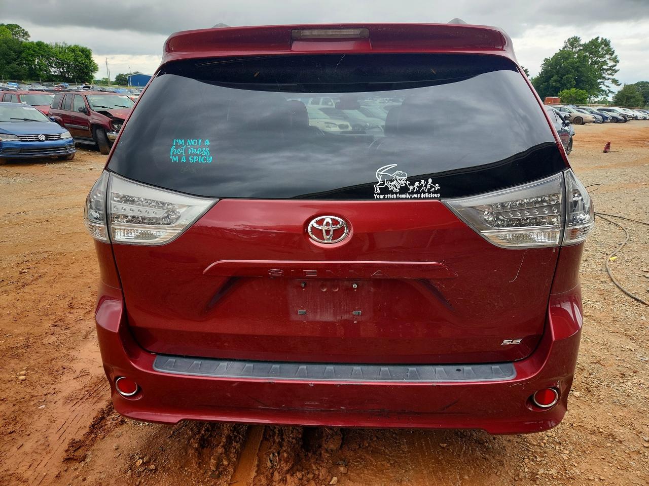 2013 Toyota Sienna Sport Burgundy vin: 5TDXK3DC0DS315219