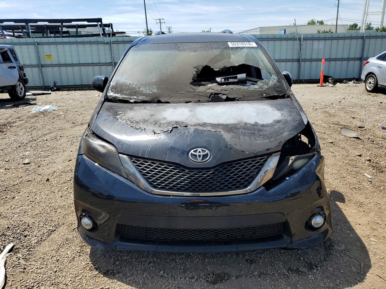 2015 Toyota Sienna Sport Black vin: 5TDXK3DC0FS597879