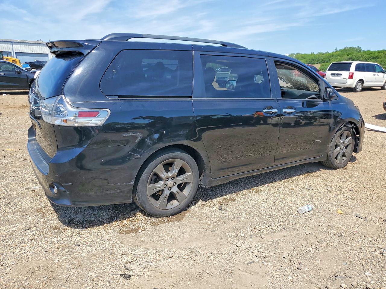 2015 Toyota Sienna Sport Black vin: 5TDXK3DC0FS597879