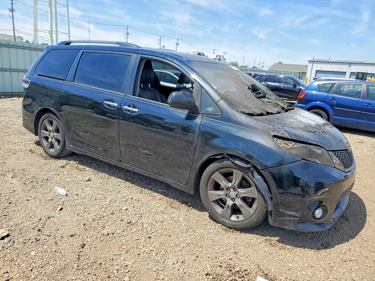 2015 Toyota Sienna Sport Black vin: 5TDXK3DC0FS597879
