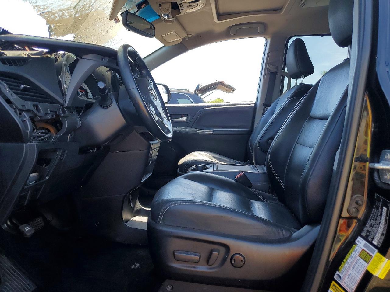 2015 Toyota Sienna Sport Black vin: 5TDXK3DC0FS597879