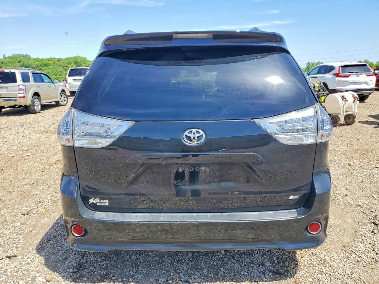 2015 Toyota Sienna Sport Black vin: 5TDXK3DC0FS597879