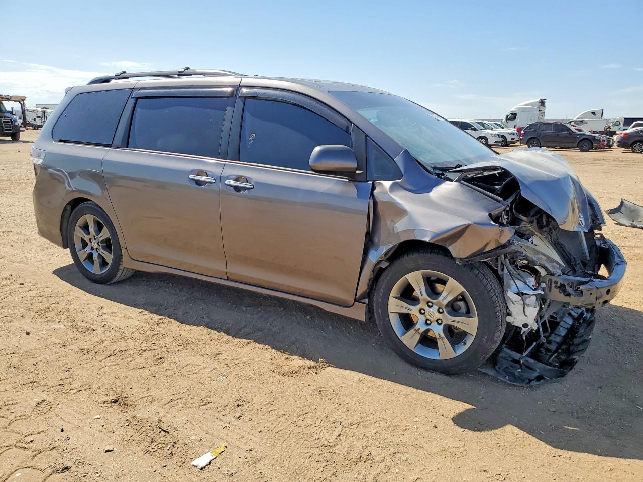 2015 Toyota Sienna Sport Charcoal vin: 5TDXK3DC0FS681135