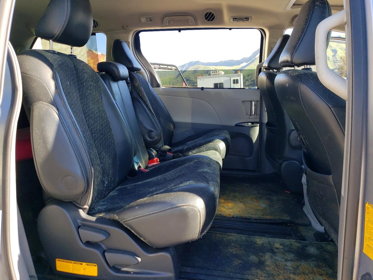 2012 Toyota Sienna Sport Gray vin: 5TDXK3DC1CS243395