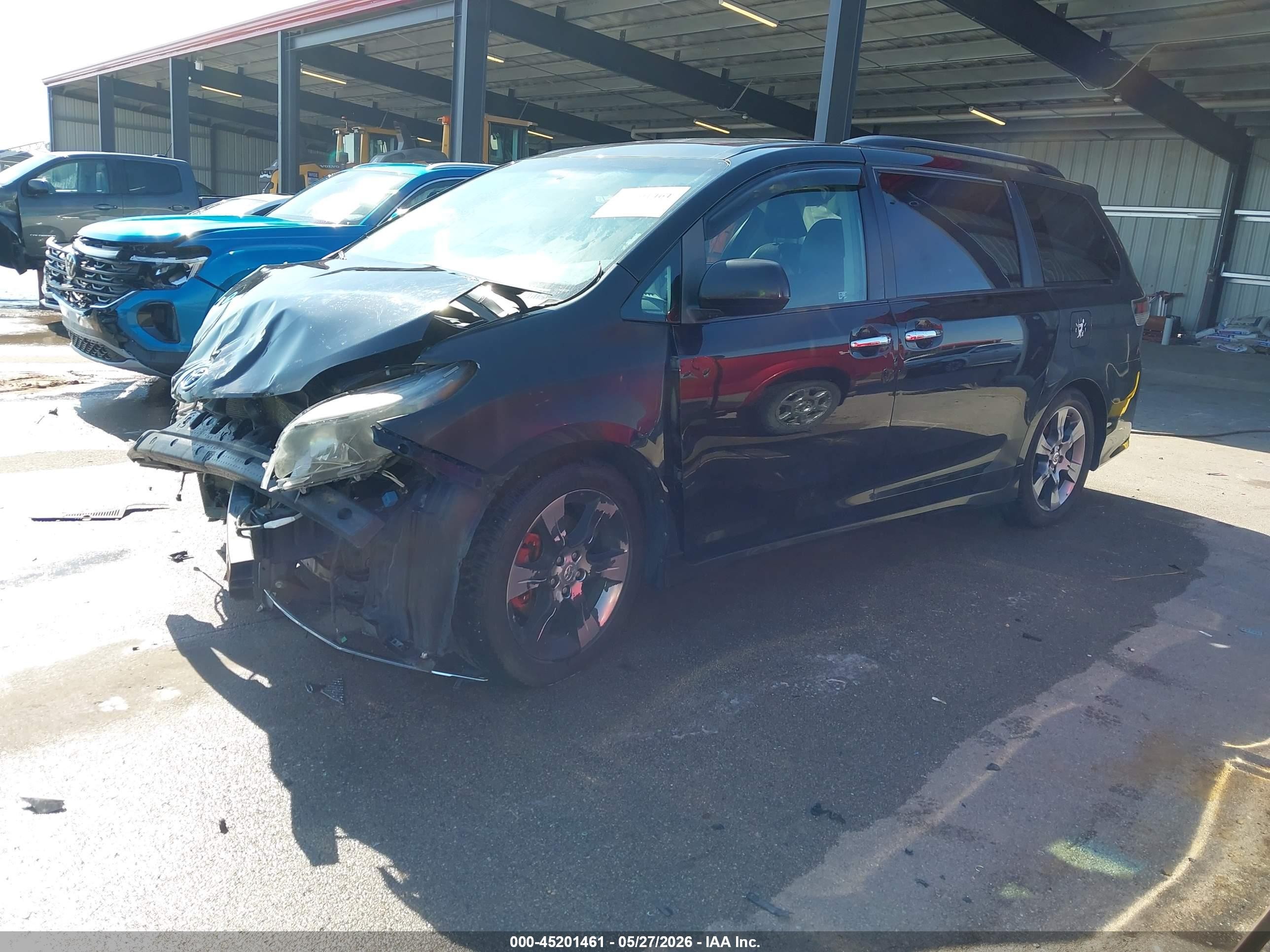 2014 Toyota Sienna Se 8 Passenger Black vin: 5TDXK3DC1ES441249