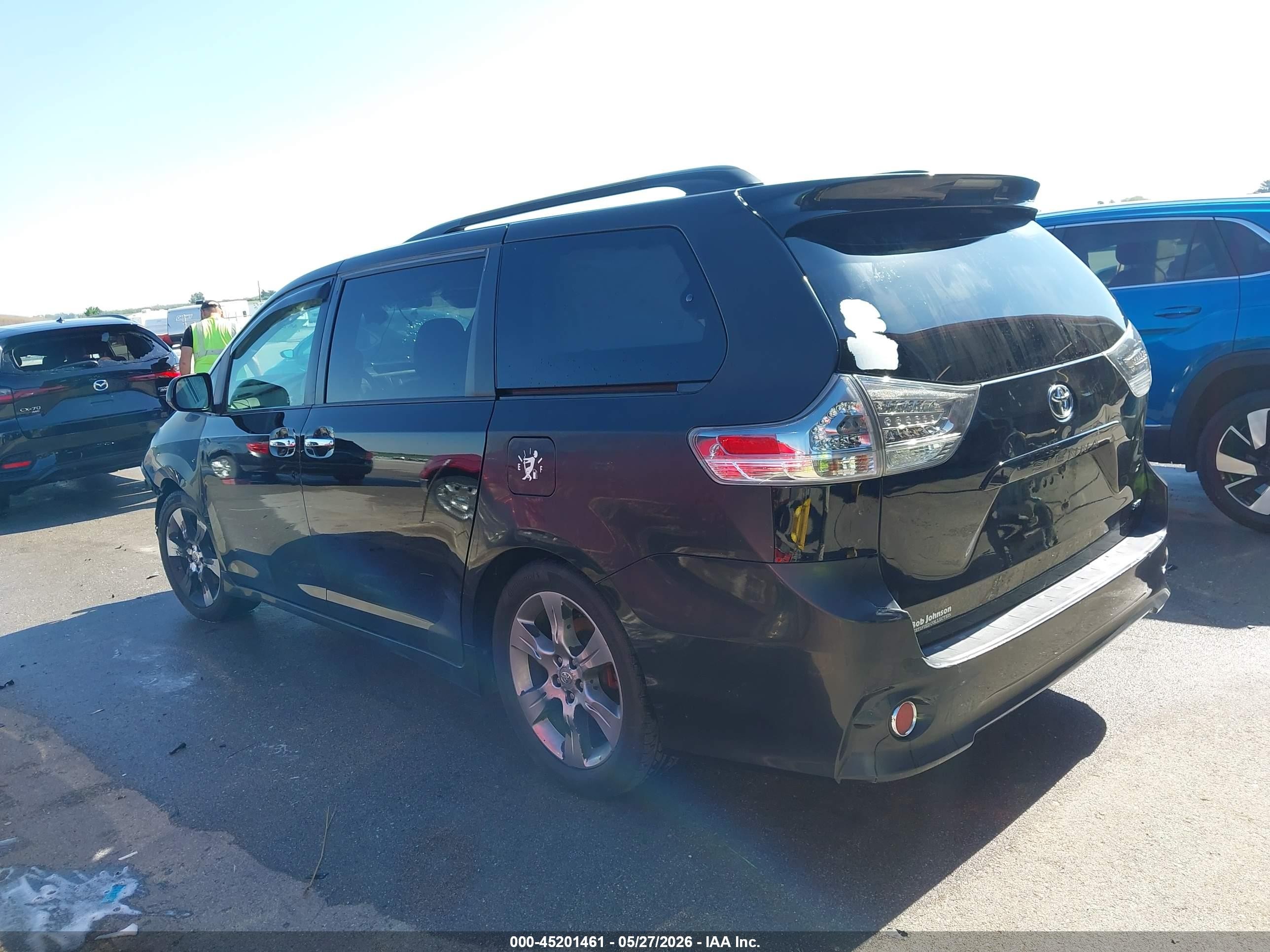 2014 Toyota Sienna Se 8 Passenger Black vin: 5TDXK3DC1ES441249