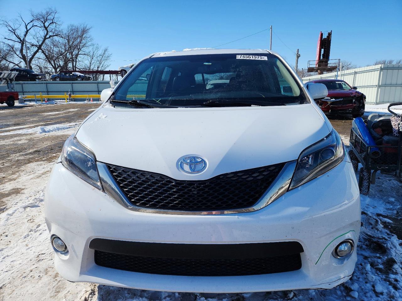 2015 Toyota Sienna Sport White vin: 5TDXK3DC1FS545354