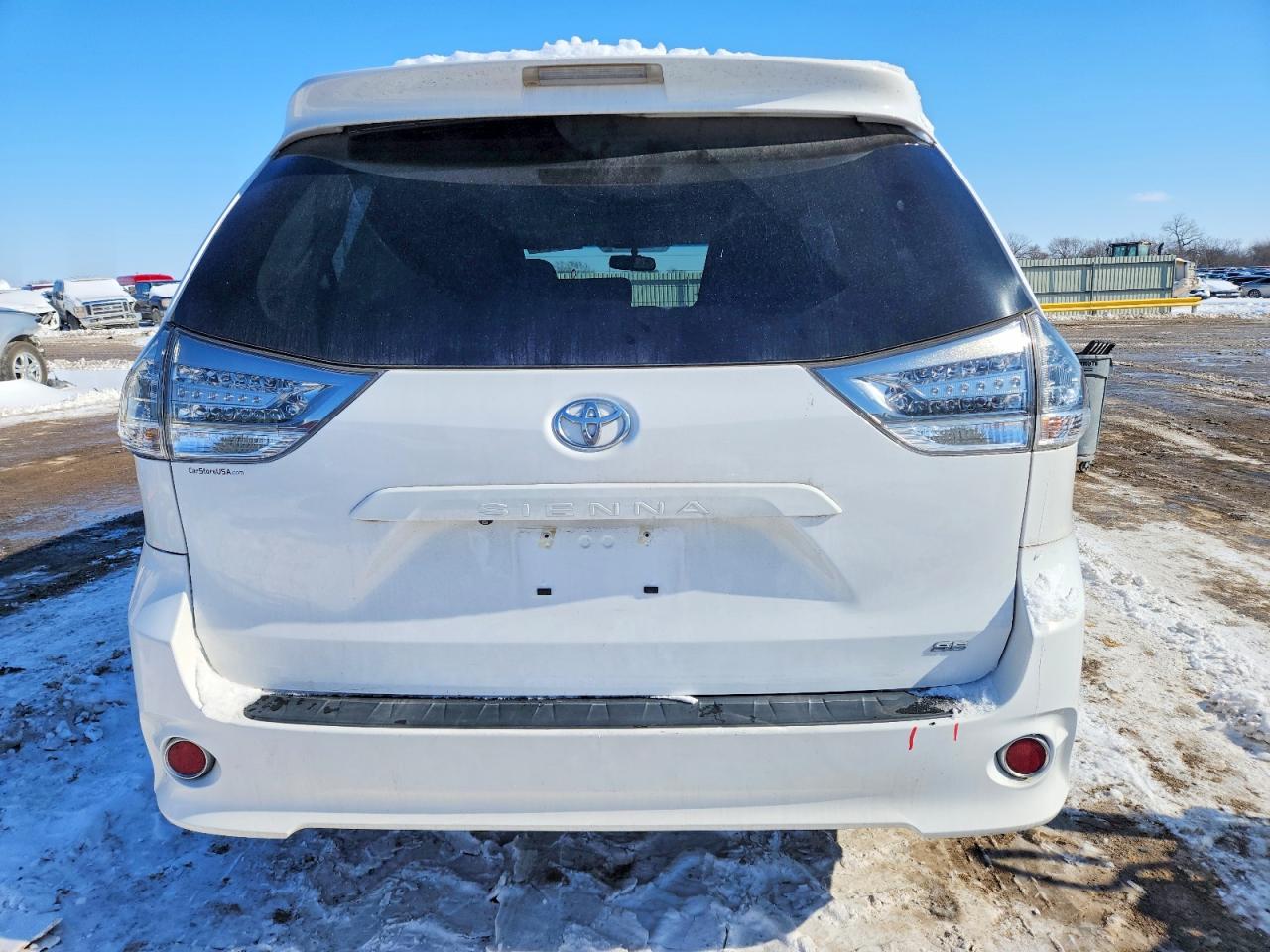 2015 Toyota Sienna Sport White vin: 5TDXK3DC1FS545354