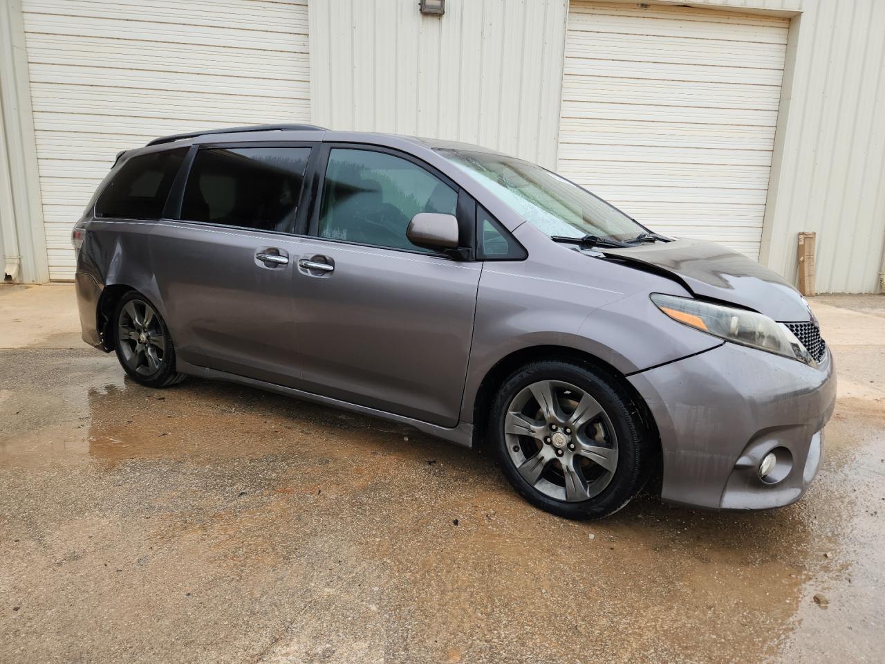 2015 Toyota Sienna Sport Gray vin: 5TDXK3DC1FS633160 Damage: Front Bumper/Cover, Broken, Replacement Required