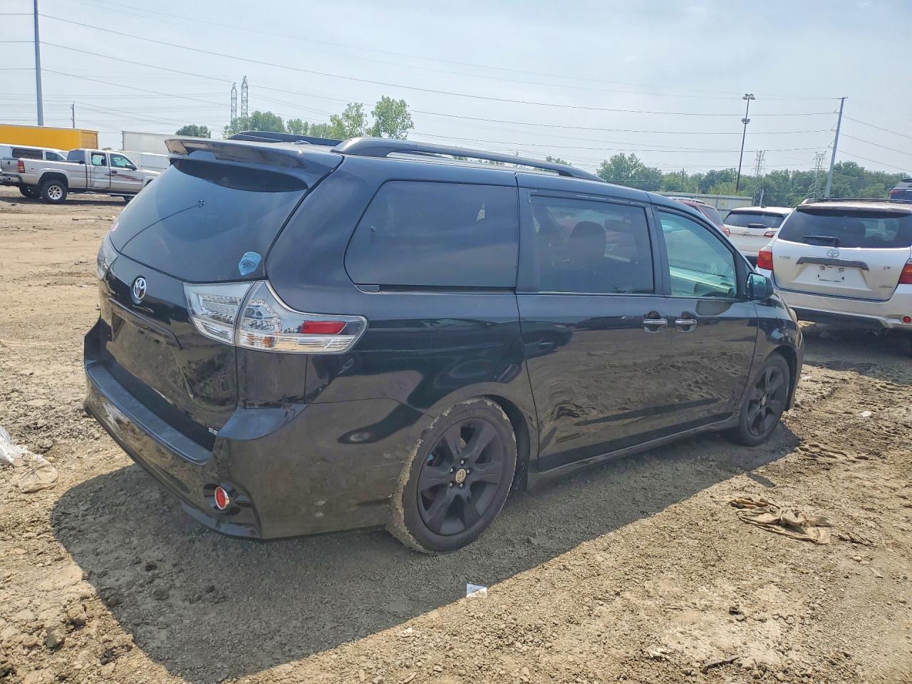 2015 Toyota Sienna Sport Black vin: 5TDXK3DC2FS536128