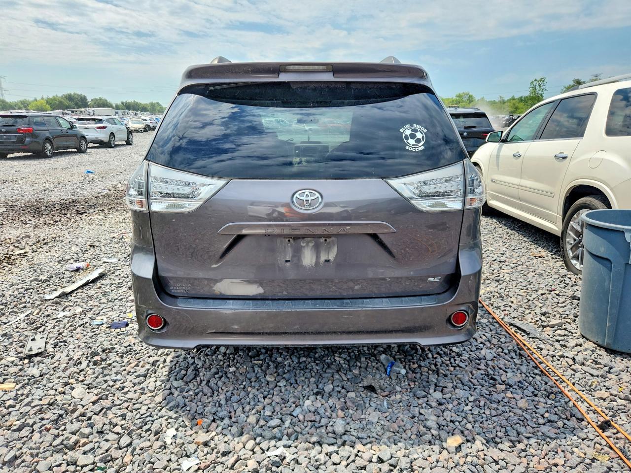 2013 Toyota Sienna Sport Gray vin: 5TDXK3DC3DS360963