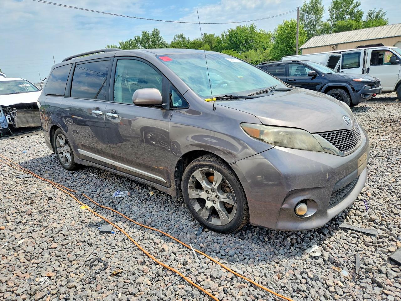 2013 Toyota Sienna Sport Gray vin: 5TDXK3DC3DS360963