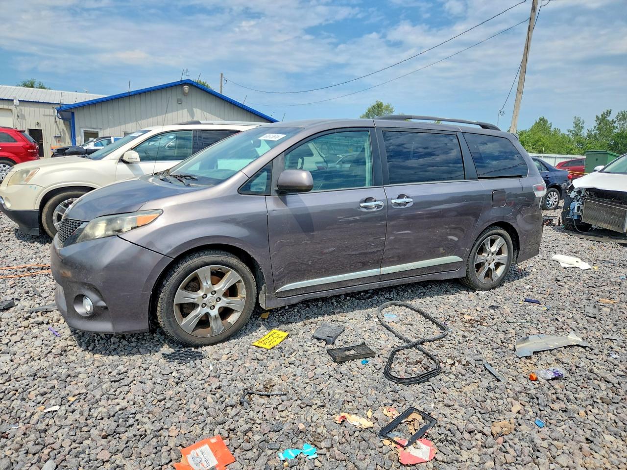 2013 Toyota Sienna Sport Gray vin: 5TDXK3DC3DS360963