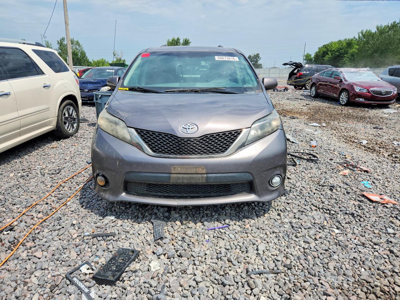 2013 Toyota Sienna Sport Gray vin: 5TDXK3DC3DS360963