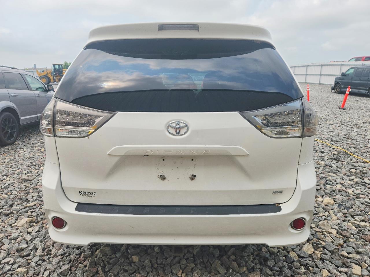 2014 Toyota Sienna Sport White vin: 5TDXK3DC3ES512726
