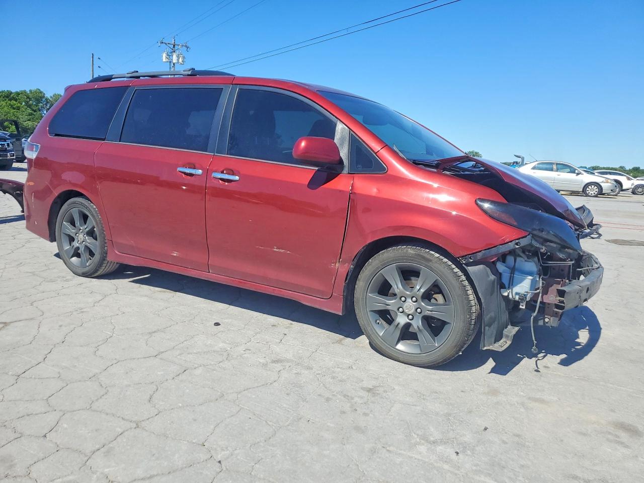 2015 Toyota Sienna Sport Red vin: 5TDXK3DC3FS610737