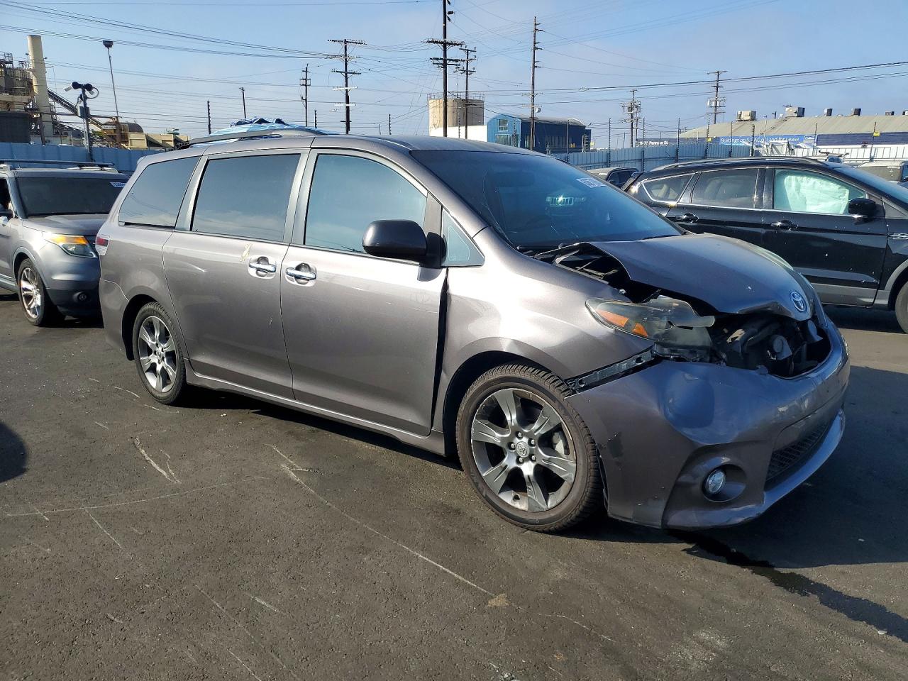 2015 Toyota Sienna Sport Gray vin: 5TDXK3DC3FS655967