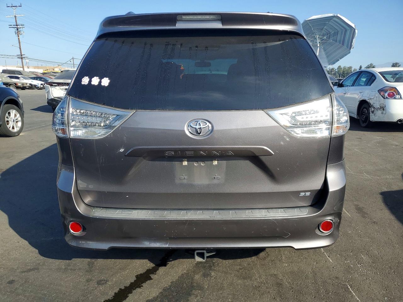 2015 Toyota Sienna Sport Gray vin: 5TDXK3DC3FS655967