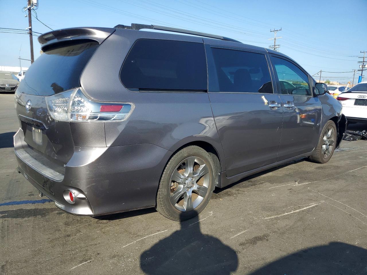 2015 Toyota Sienna Sport Gray vin: 5TDXK3DC3FS655967
