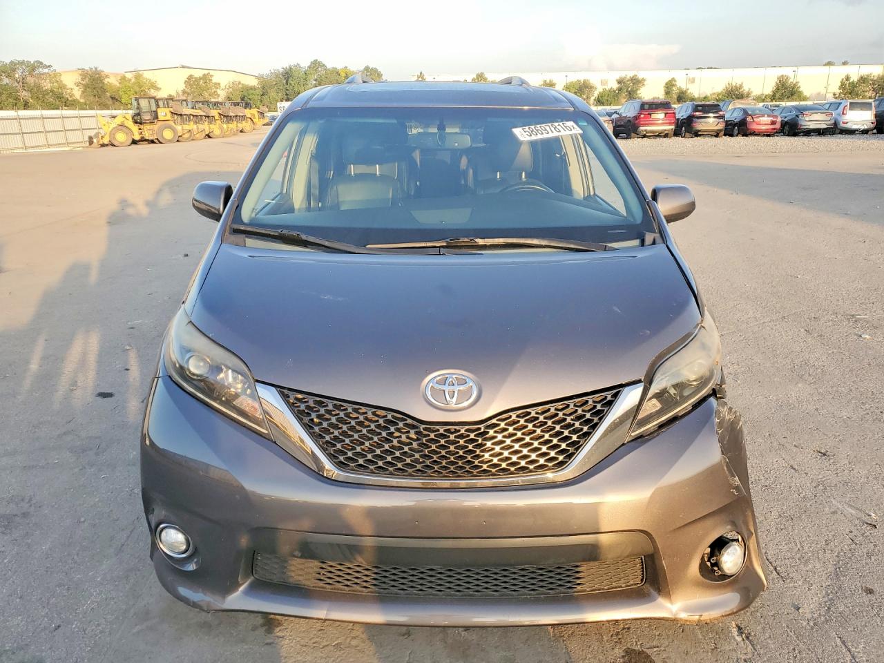 2015 Toyota Sienna Sport Gray vin: 5TDXK3DC4FS552783
