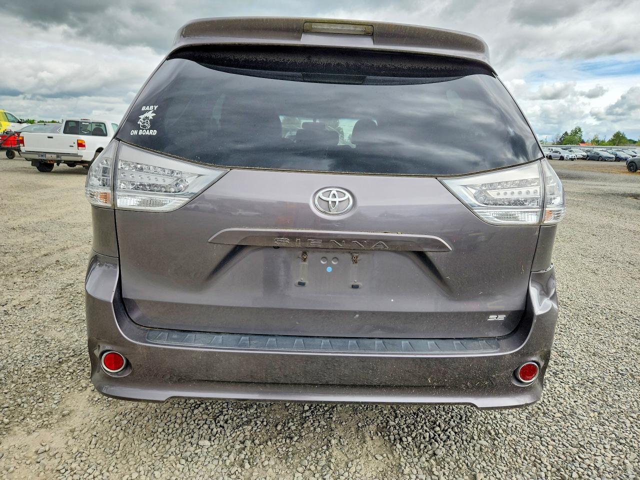2015 Toyota Sienna Sport Gray vin: 5TDXK3DC4FS634853
