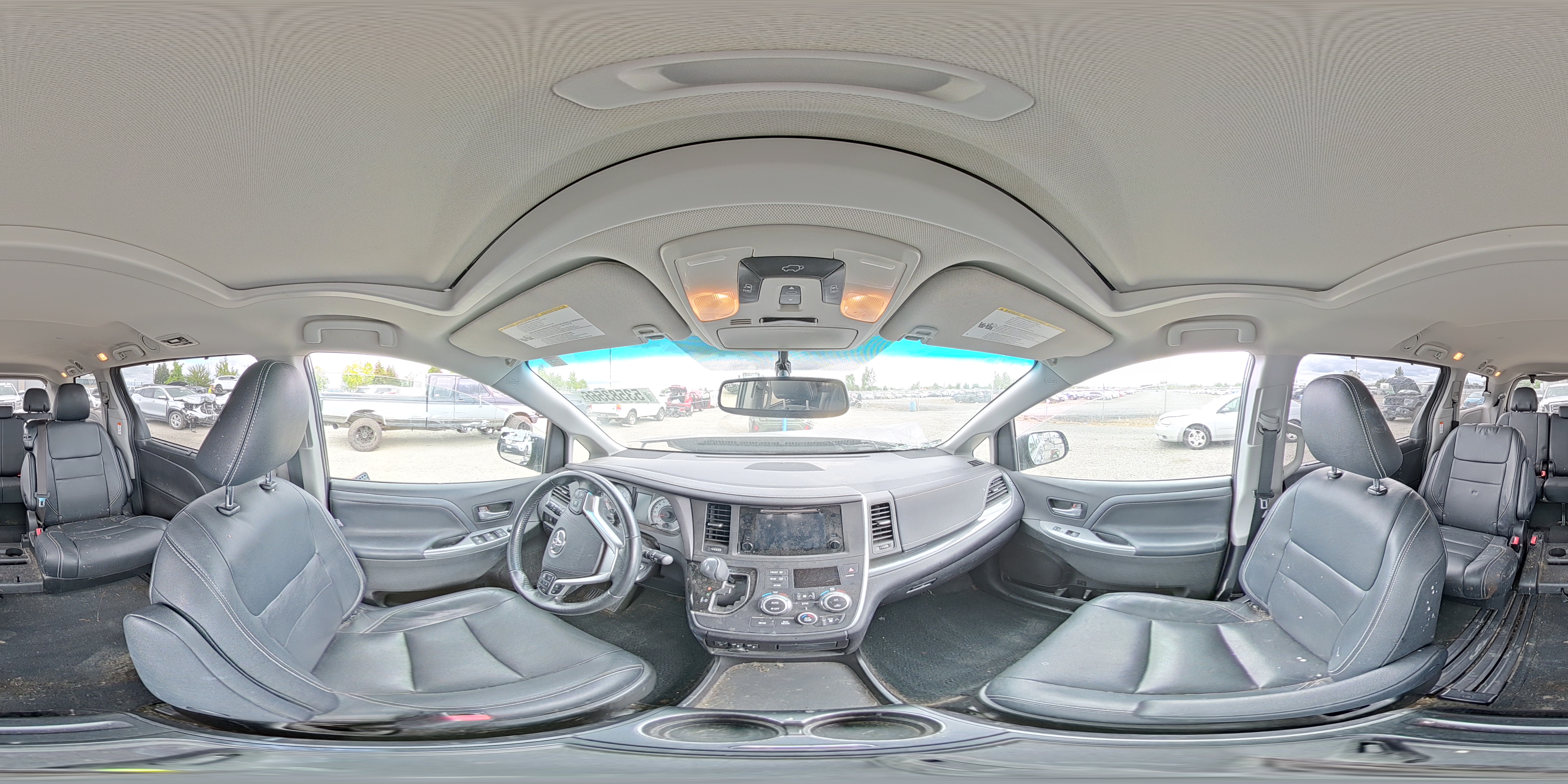 2015 Toyota Sienna Sport Gray vin: 5TDXK3DC4FS634853