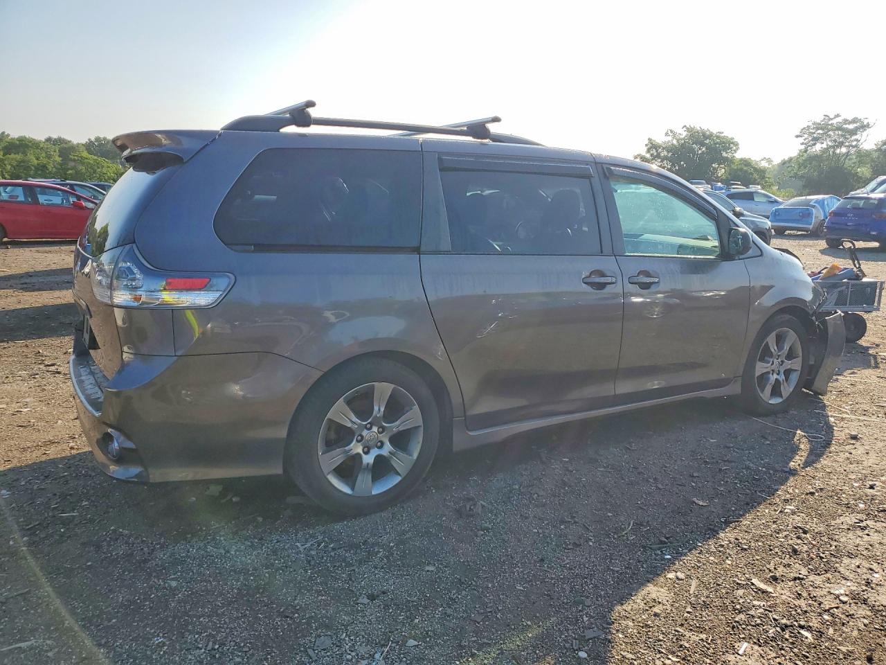 2012 Toyota Sienna Sport Gray vin: 5TDXK3DC5CS240709