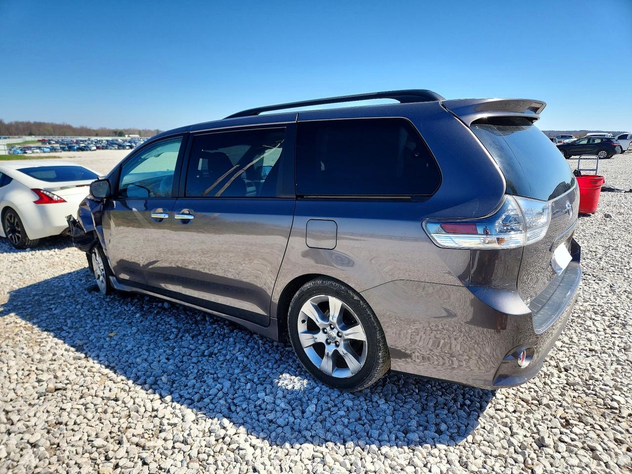 2013 Toyota Sienna Sport Gray vin: 5TDXK3DC5DS298188