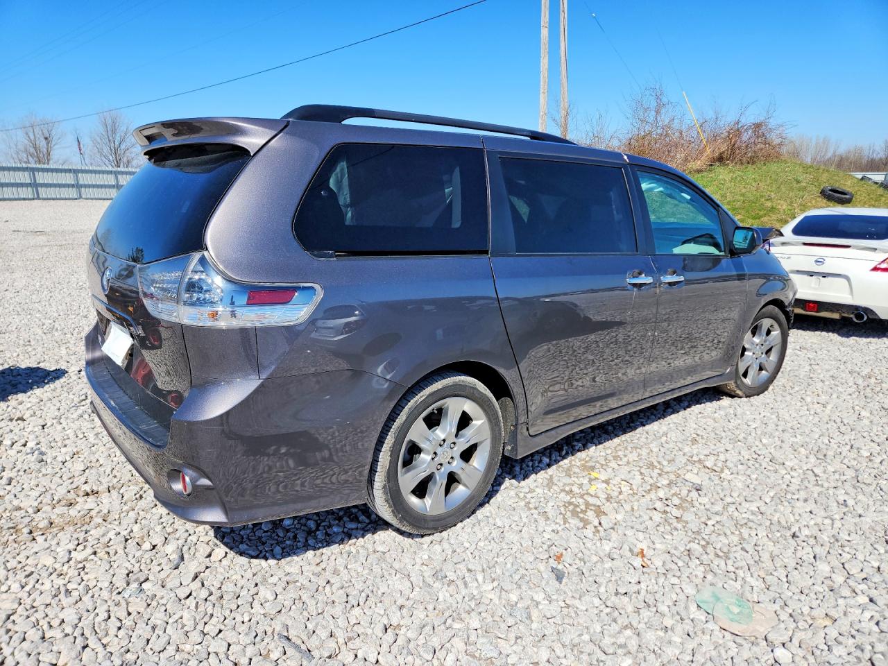 2013 Toyota Sienna Sport Gray vin: 5TDXK3DC5DS298188