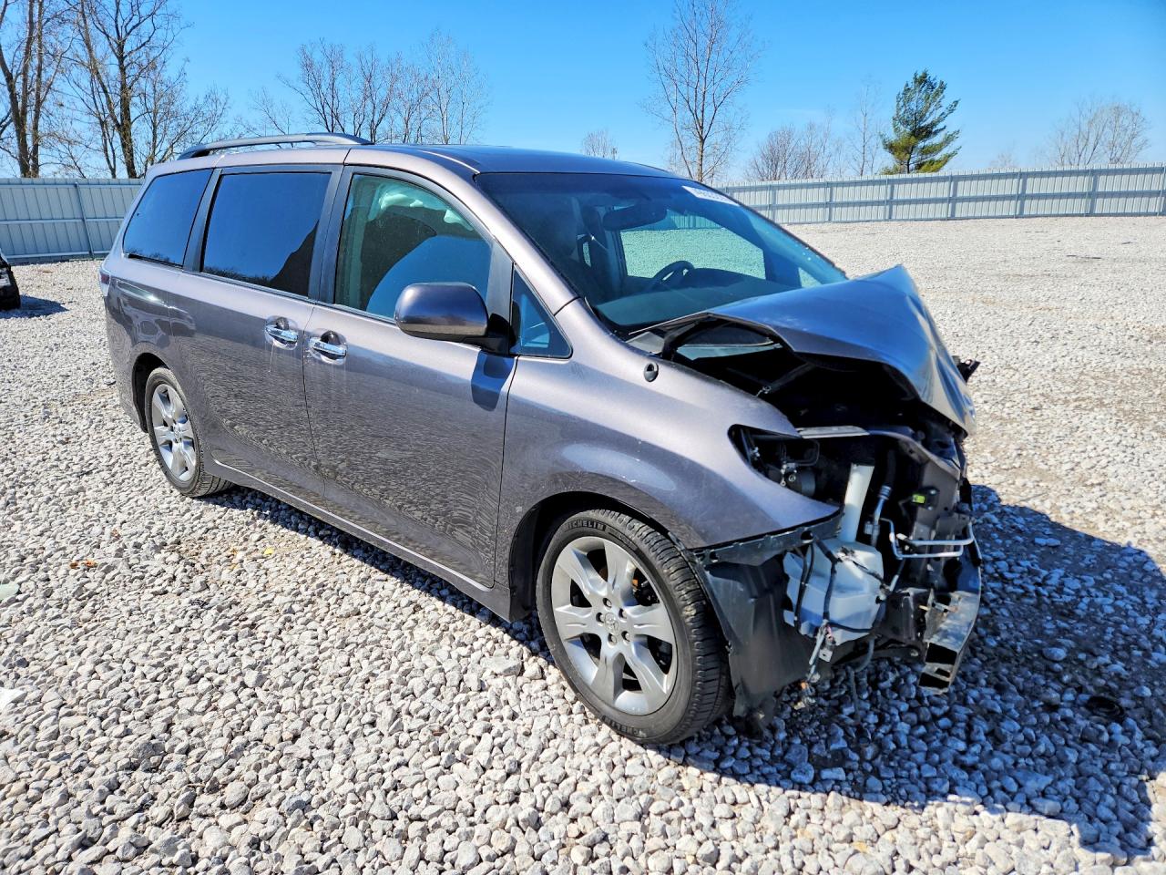 2013 Toyota Sienna Sport Gray vin: 5TDXK3DC5DS298188