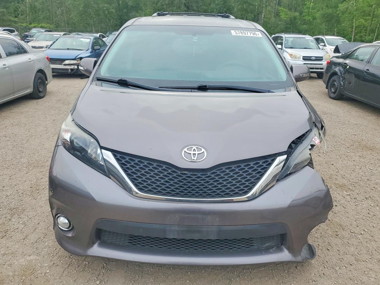 2014 Toyota Sienna Sport Charcoal vin: 5TDXK3DC6ES412698