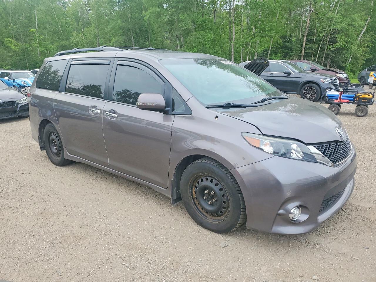 2014 Toyota Sienna Sport Charcoal vin: 5TDXK3DC6ES412698