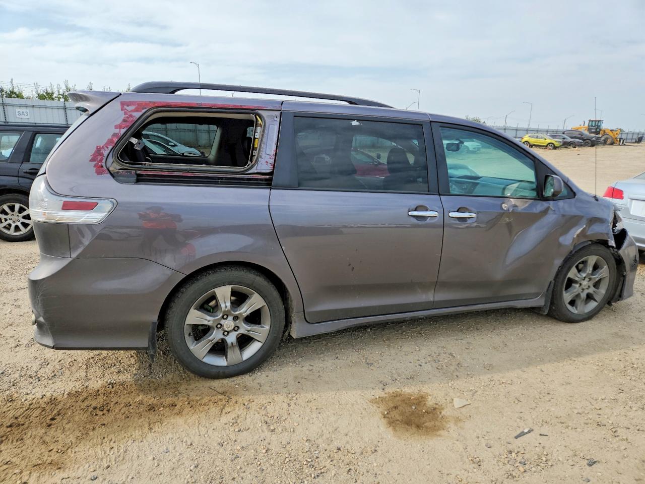 2014 Toyota Sienna Sport Серый vin: 5TDXK3DC6ES471590