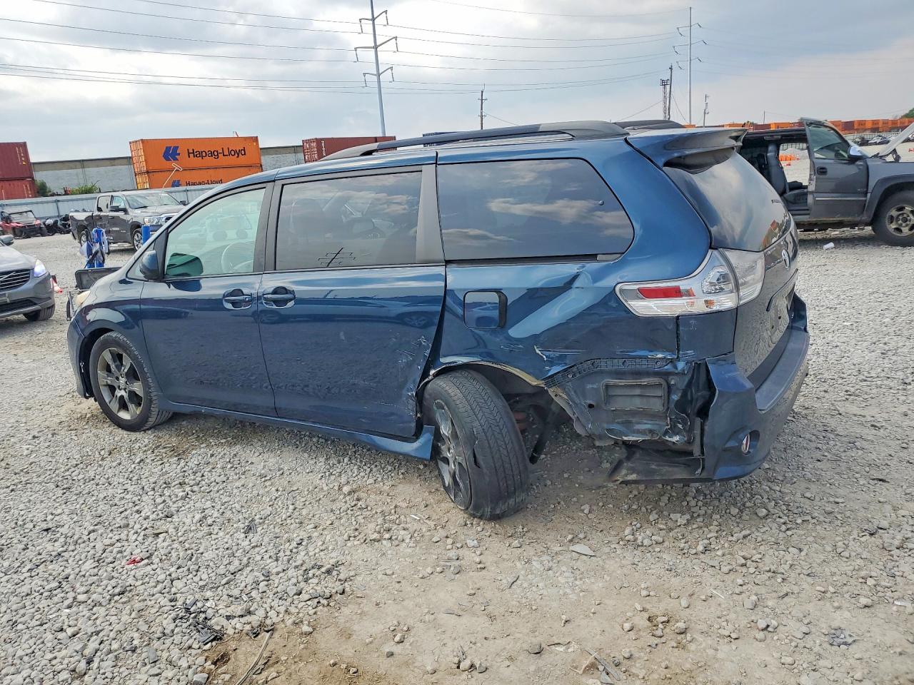 2012 Toyota Sienna Sport Blue vin: 5TDXK3DC7CS198446