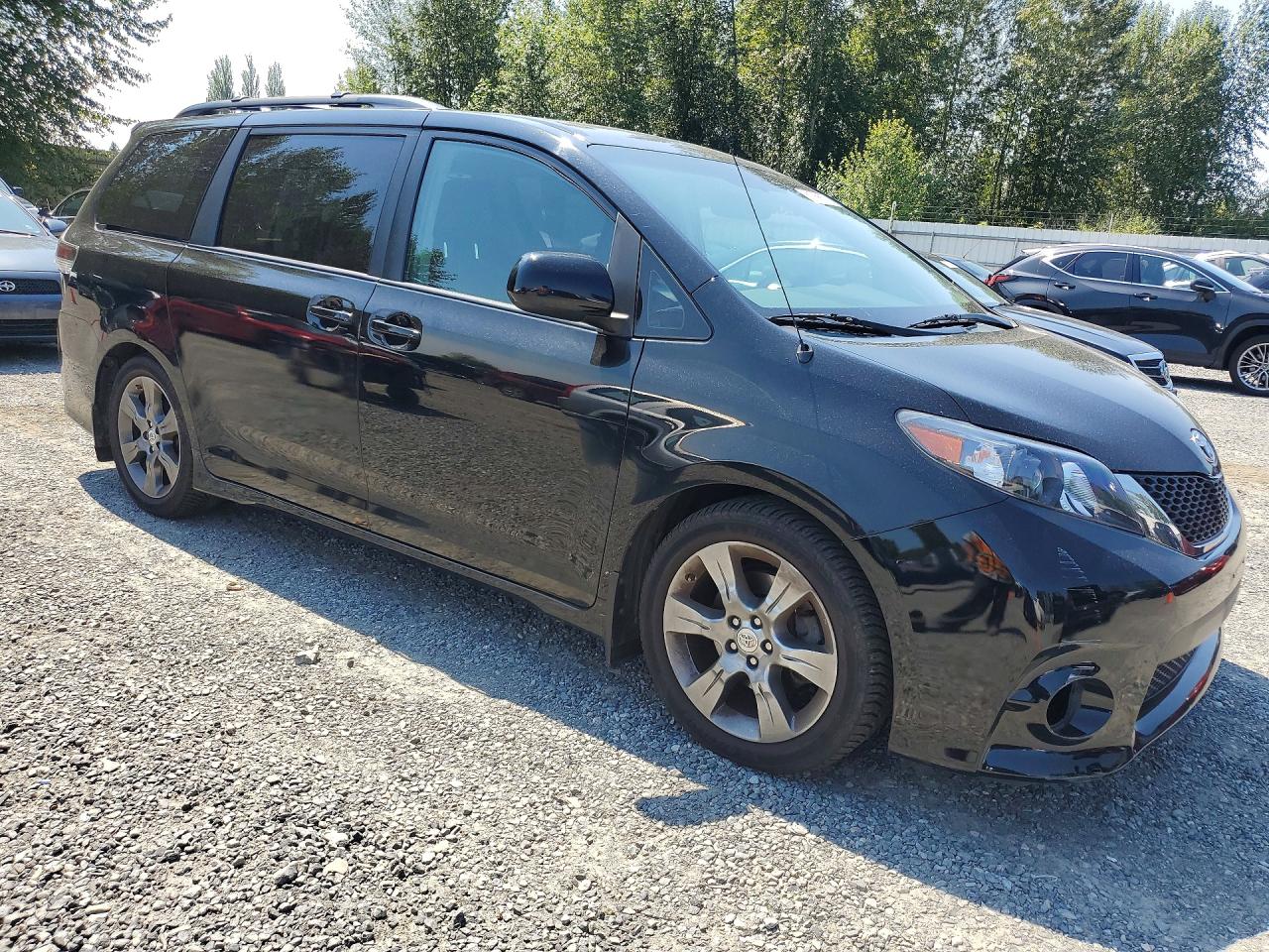 2012 Toyota Sienna Sport Black vin: 5TDXK3DC7CS218971