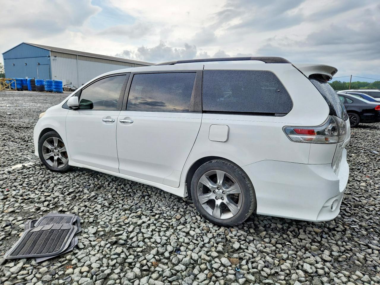 2014 Toyota Sienna Sport White vin: 5TDXK3DC7ES405579