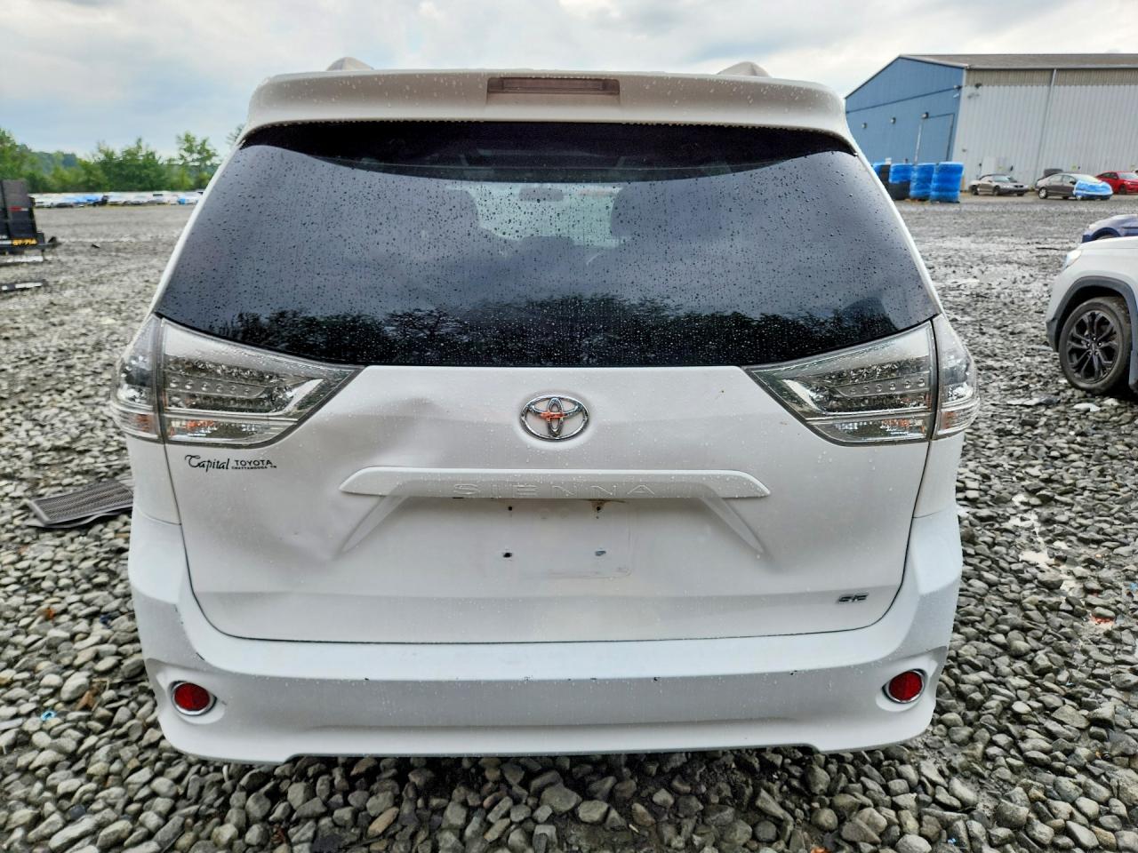 2014 Toyota Sienna Sport White vin: 5TDXK3DC7ES405579