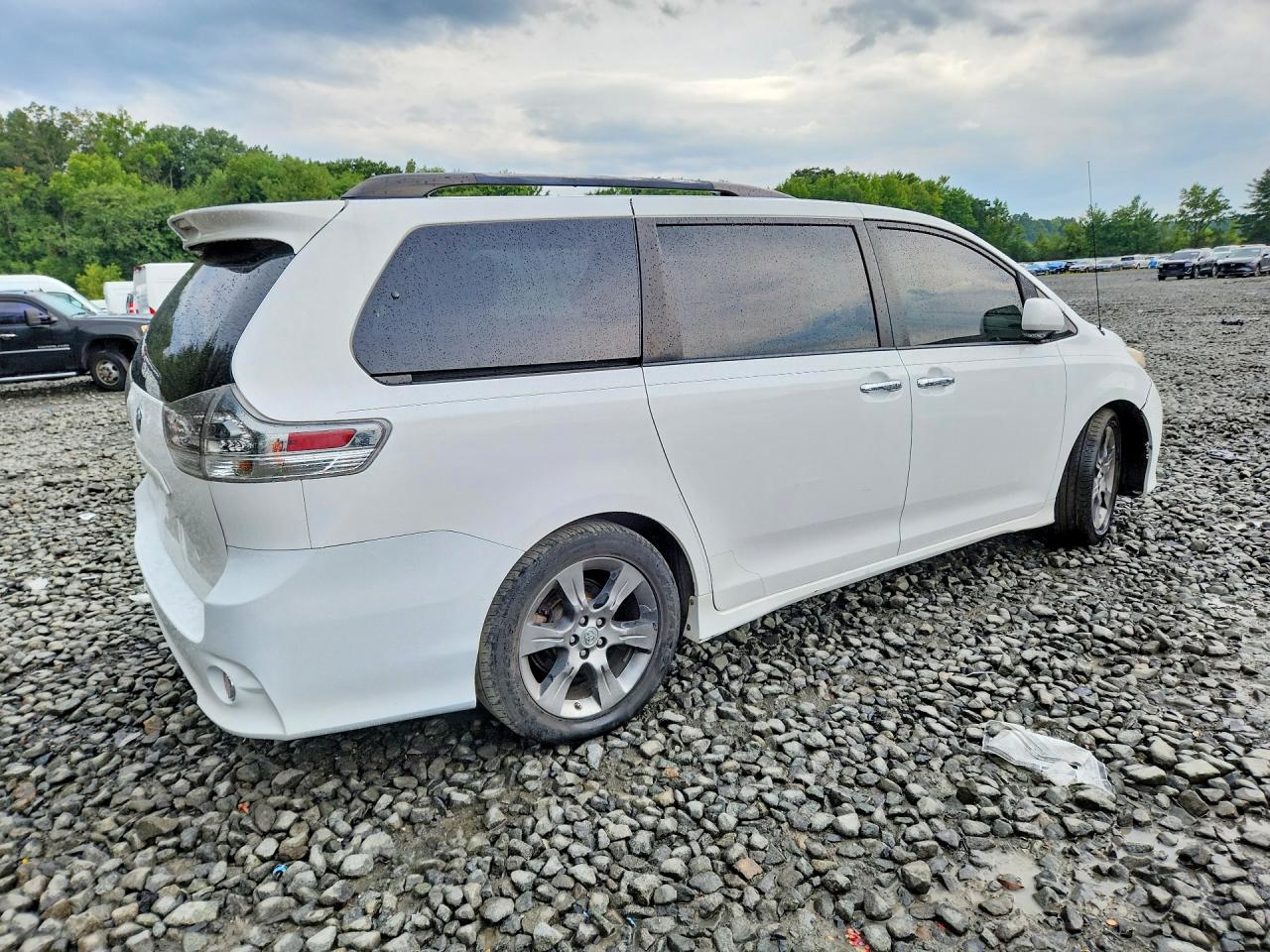 2014 Toyota Sienna Sport White vin: 5TDXK3DC7ES405579