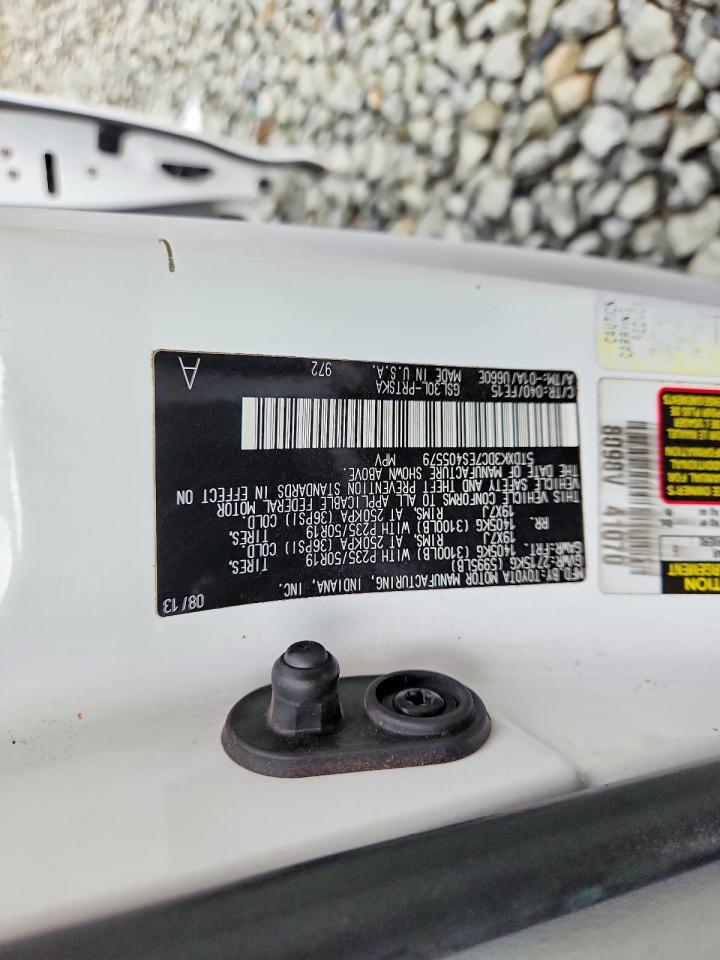 2014 Toyota Sienna Sport White vin: 5TDXK3DC7ES405579