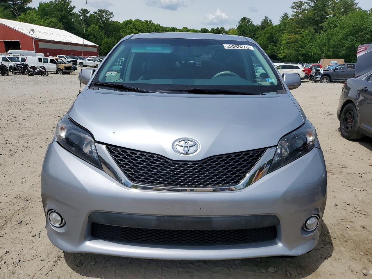 2014 Toyota Sienna Sport Silver vin: 5TDXK3DC7ES423077