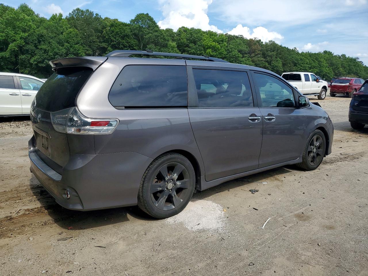 2015 Toyota Sienna Sport Gray vin: 5TDXK3DC7FS601054