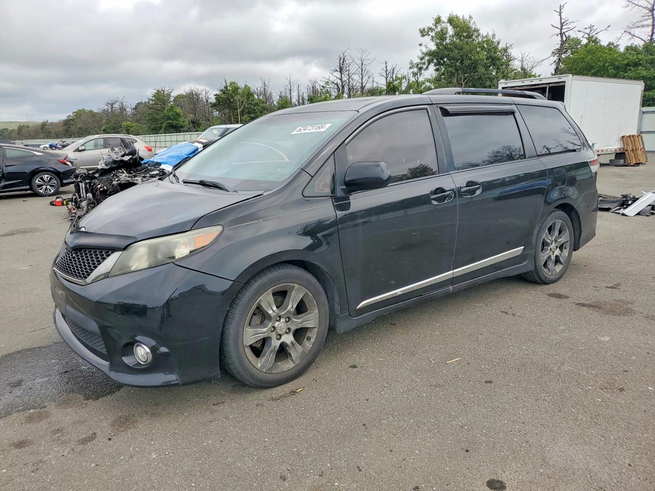2012 Toyota Sienna Sport Black vin: 5TDXK3DC8CS232233