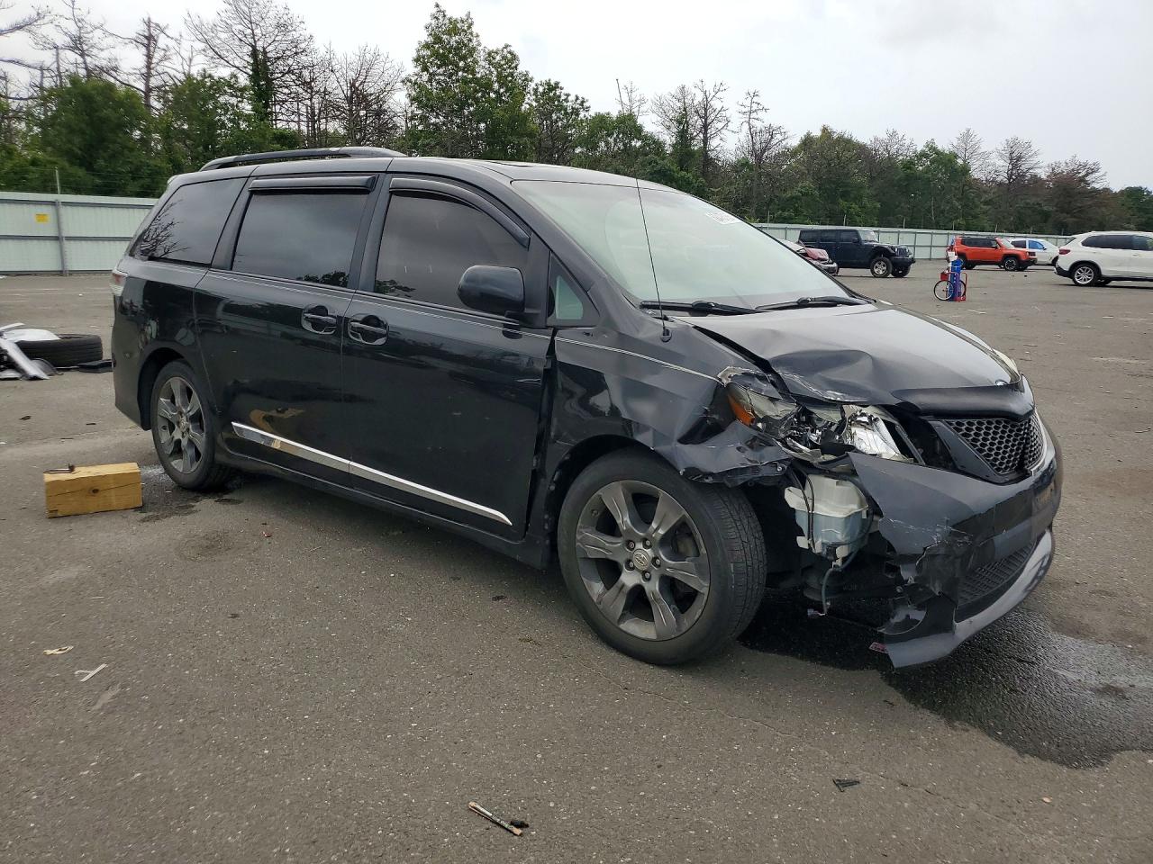 2012 Toyota Sienna Sport Black vin: 5TDXK3DC8CS232233