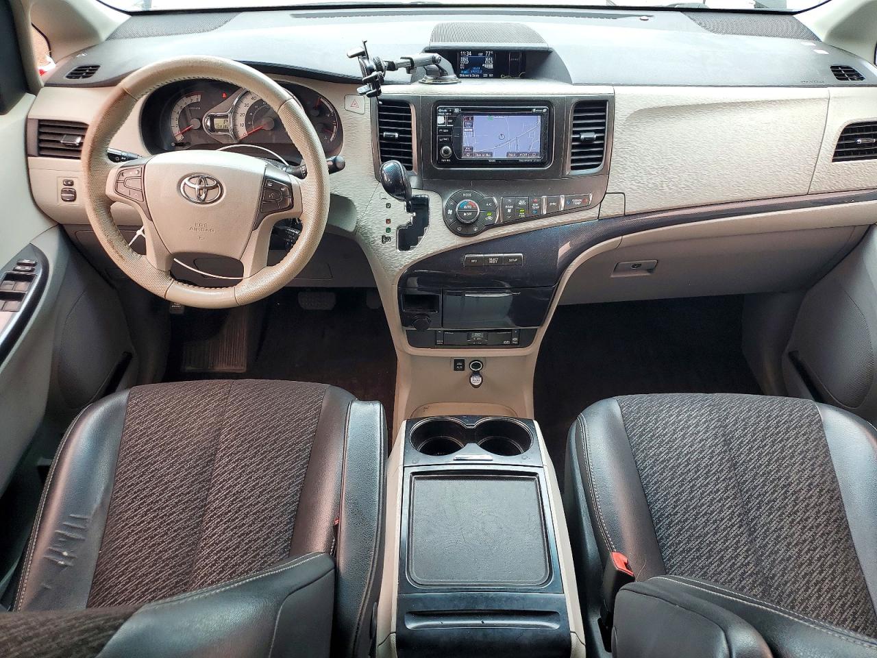 2012 Toyota Sienna Sport Black vin: 5TDXK3DC8CS232233