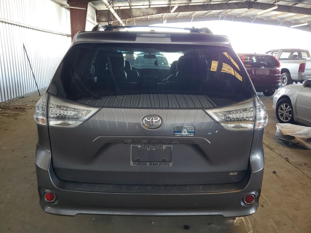 2014 Toyota Sienna Sport Gray vin: 5TDXK3DC8ES442804