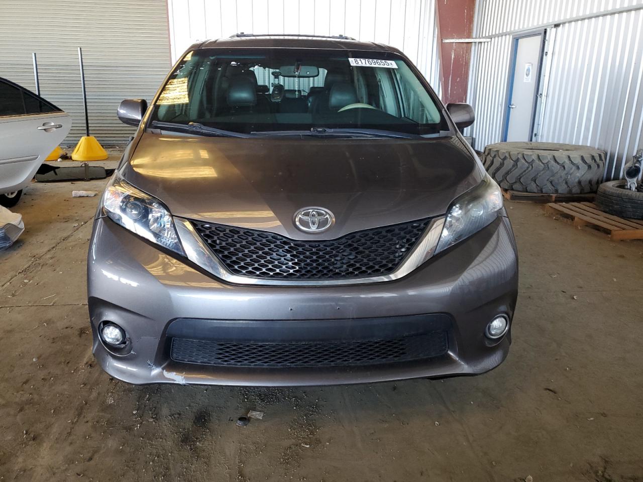 2014 Toyota Sienna Sport Gray vin: 5TDXK3DC8ES442804