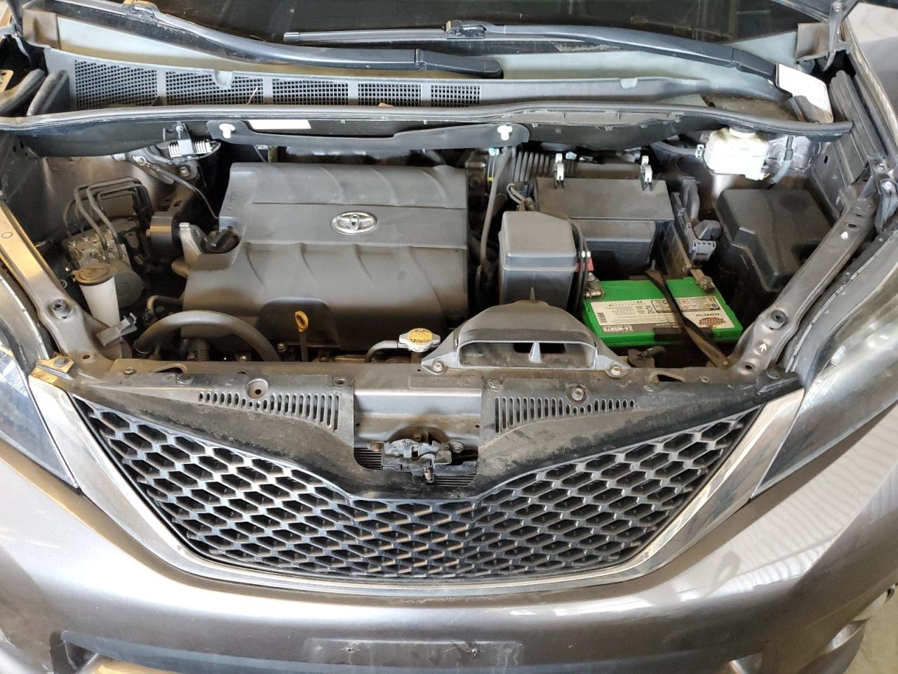 2014 Toyota Sienna Sport Gray vin: 5TDXK3DC8ES442804